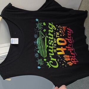 40th birthday cruise tank top 2x